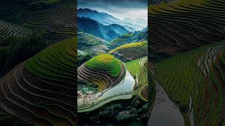 Beautiful View Of Terraced Fields #Scenery #Tourism #Shorts