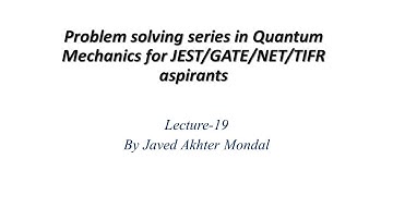 Time-dependent perturbation theory I- L19