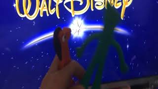 Characters Getting Scared By The Walt Disney Home Entertainment logo