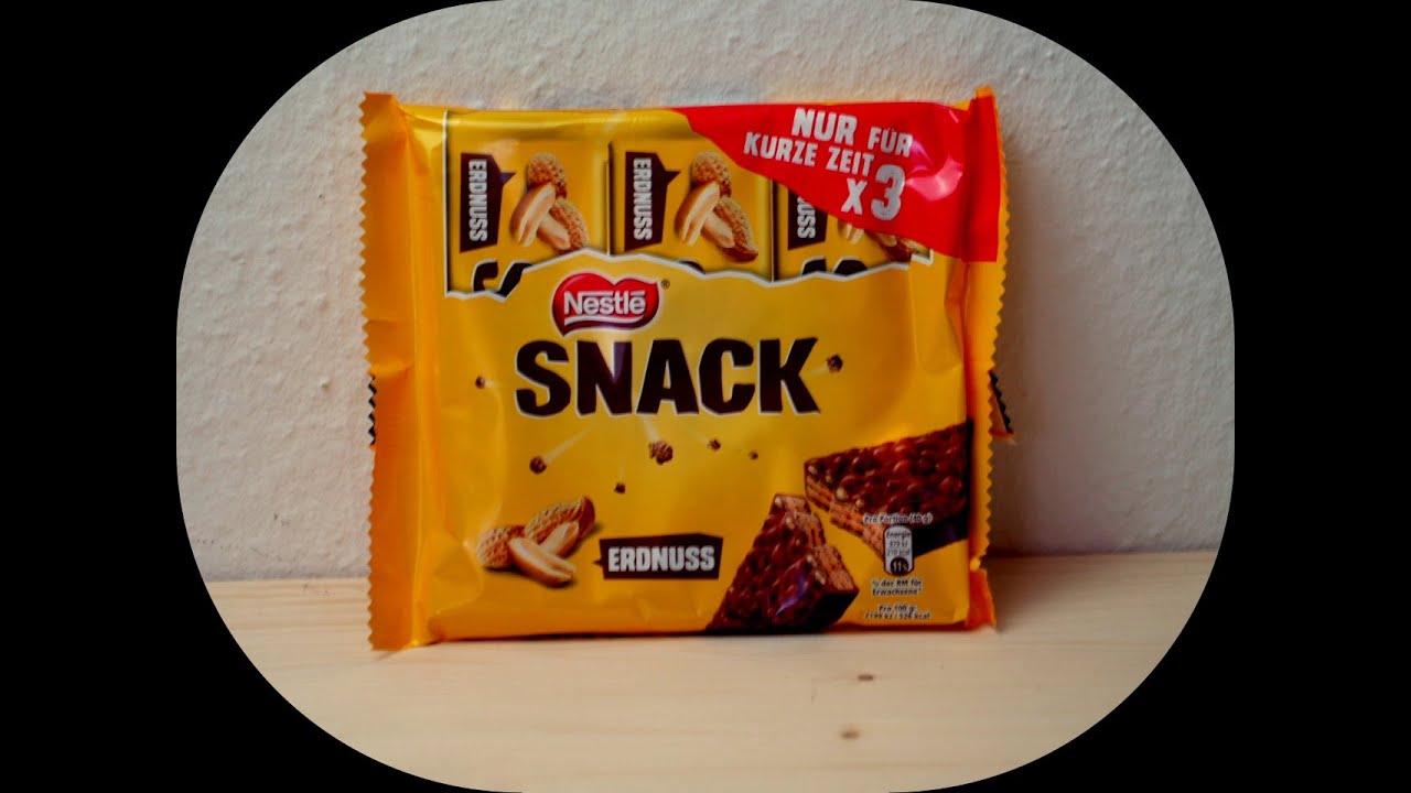 Nestle SNACK ERDNUSS getestet von WieEsWohlSchmeckt Deutsch YouTube