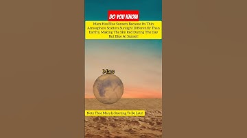 Why Does Mars Have Stunning Blue Sunsets?