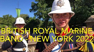 British Royal Marine Band in New York City  Central Park and Grand Central  NYC  USA Sep 27, 2022