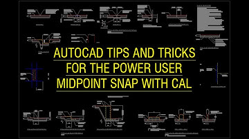 AutoCAD tips for the power user - Midpoint Snap with CAL