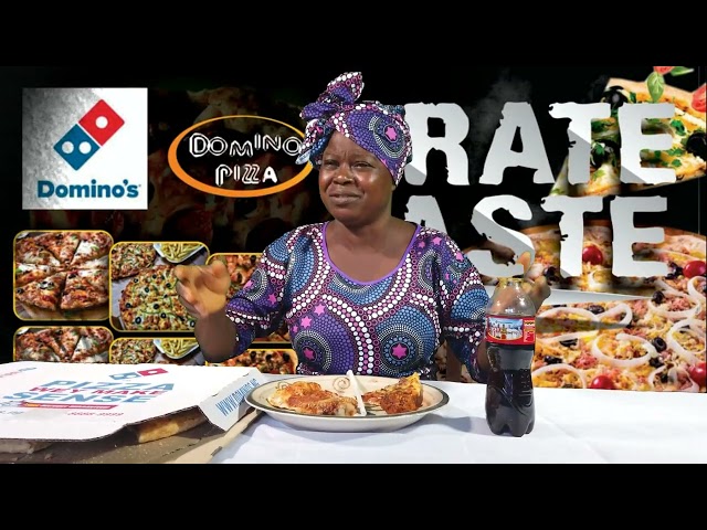 Tribal people try Domino's pizza. class=