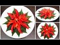 Art in Red Chilli Flower | Fruit &amp; Vegetable Carving Garnish