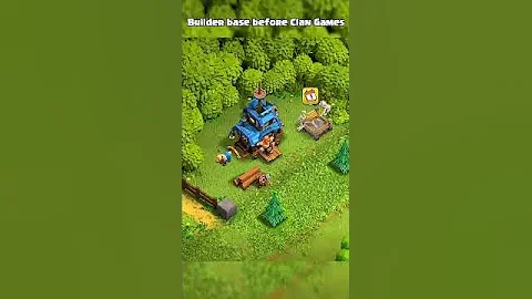 Builder base before and after Clan Games 😂 l Clash of clans l #shorts #clashofclans #coc #usa #viral