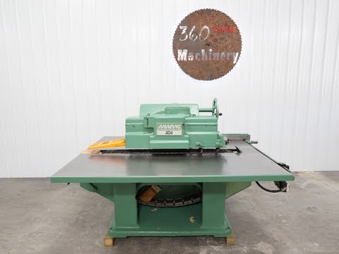 MATTISON 404 STRAIGHT LINE RIP SAW 20 HP - YouTube