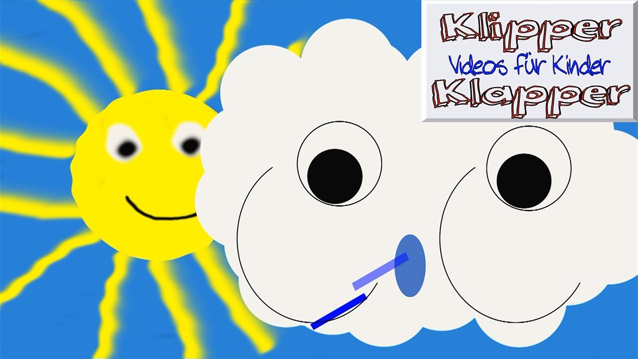 Das Wetter Spielt Wieder Mal Verrückt Lied Kinderlieder in Deutsch - Kindergarten - Wetterlied / Kinderlied