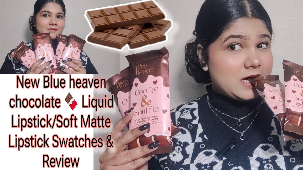 Blue Heaven Cookie & Souffle Liquid Lipstick🍫/Cookie & Crush Soft Matte