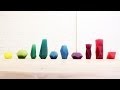 How to make geometric paper molds for candles and concrete
