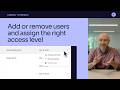 How to Add or Remove Users and Assign the Right Access Level