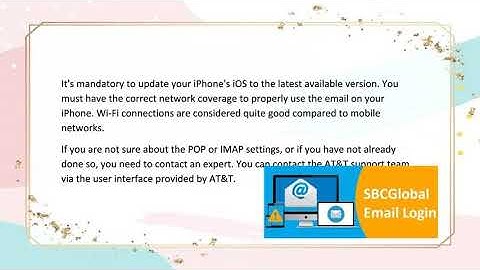 How to Add Sbcglobal email on Your iPhone video