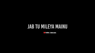 Mainu Rab Milya Menu Sab Milya Darshan Raval Remix- Mashup Black Screen Whatsapp Status