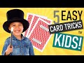 KID CARD TRICKS - 5 Easy Magic Card Tricks for Kids and Beginners #easymagictricks #kidmagictricks