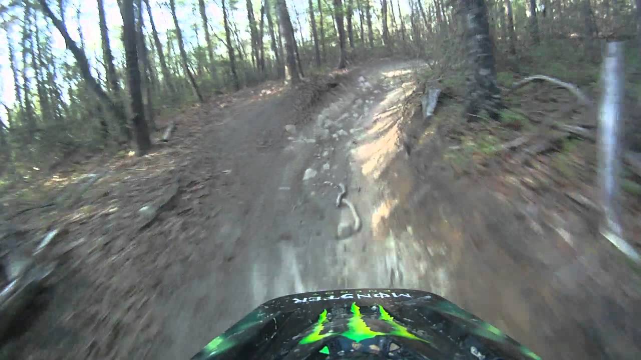 Dirt bike trail riding at Brown Mountain OHV trail 1B YouTube