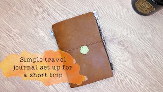 Travel Journal set up in a Passport TN
