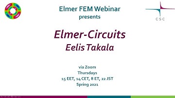 Elmer FEM Webinar - Elmer-Circuits