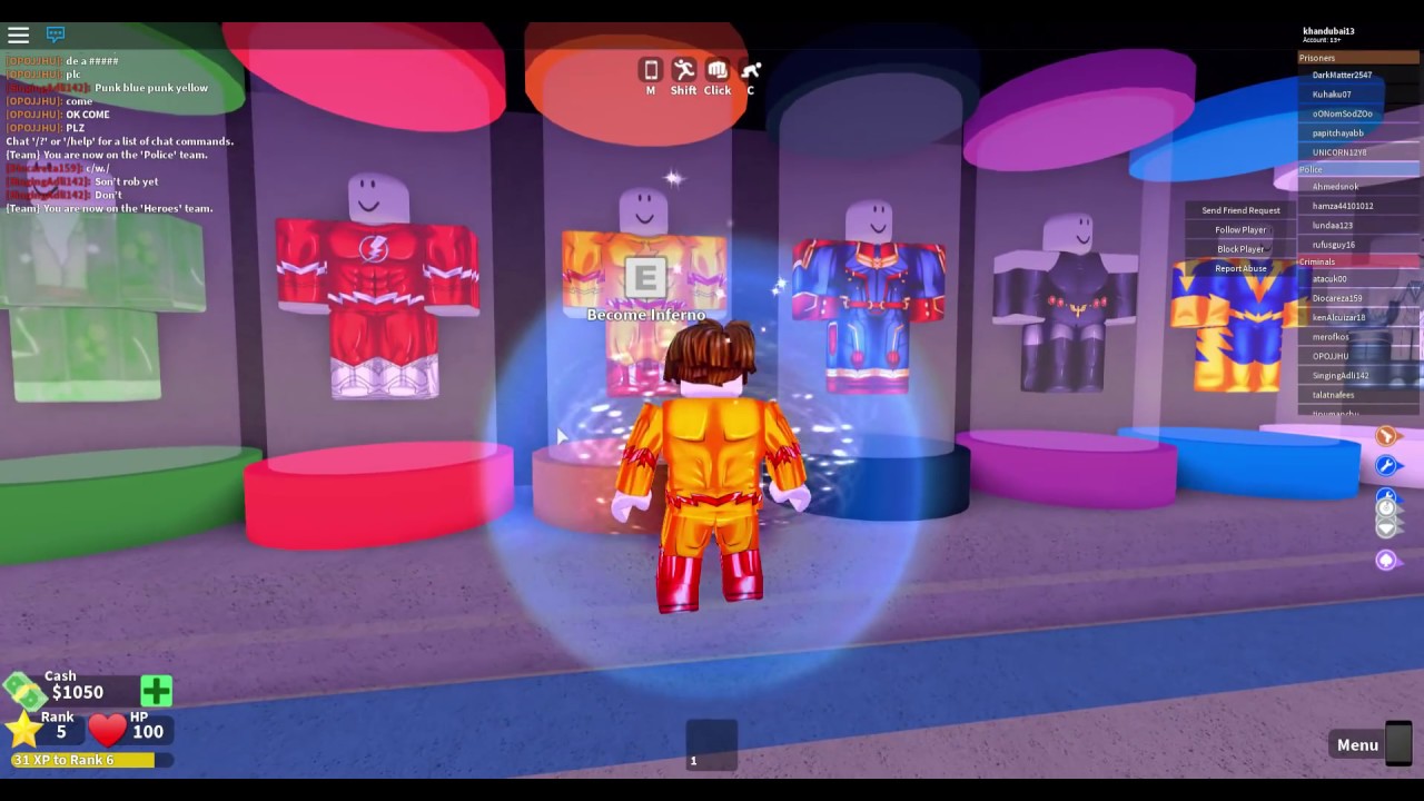 Roblox Mad City Inferno Free Robux 2019 Promo Codes Youtube - roblox song id for sad roblox generatorpw