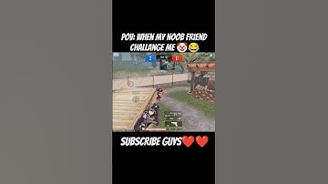🤡When your noob friend challenge you😂#1v1 #bgmi #pubg #noob #friends #lol #carryminati