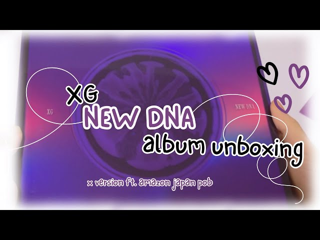 ·˚ ◌༘₊· unboxing xg new dna album ₊· ◌༘·˚  | x version | amazon japan pob | asmr class=