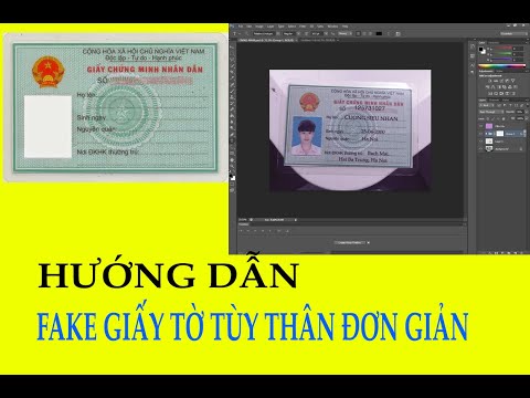 Video HƯỚNG FAKE GIẤY TỜ TÙY THÂN (CMND, CCCD) ĐƠN GIẢN - youtube