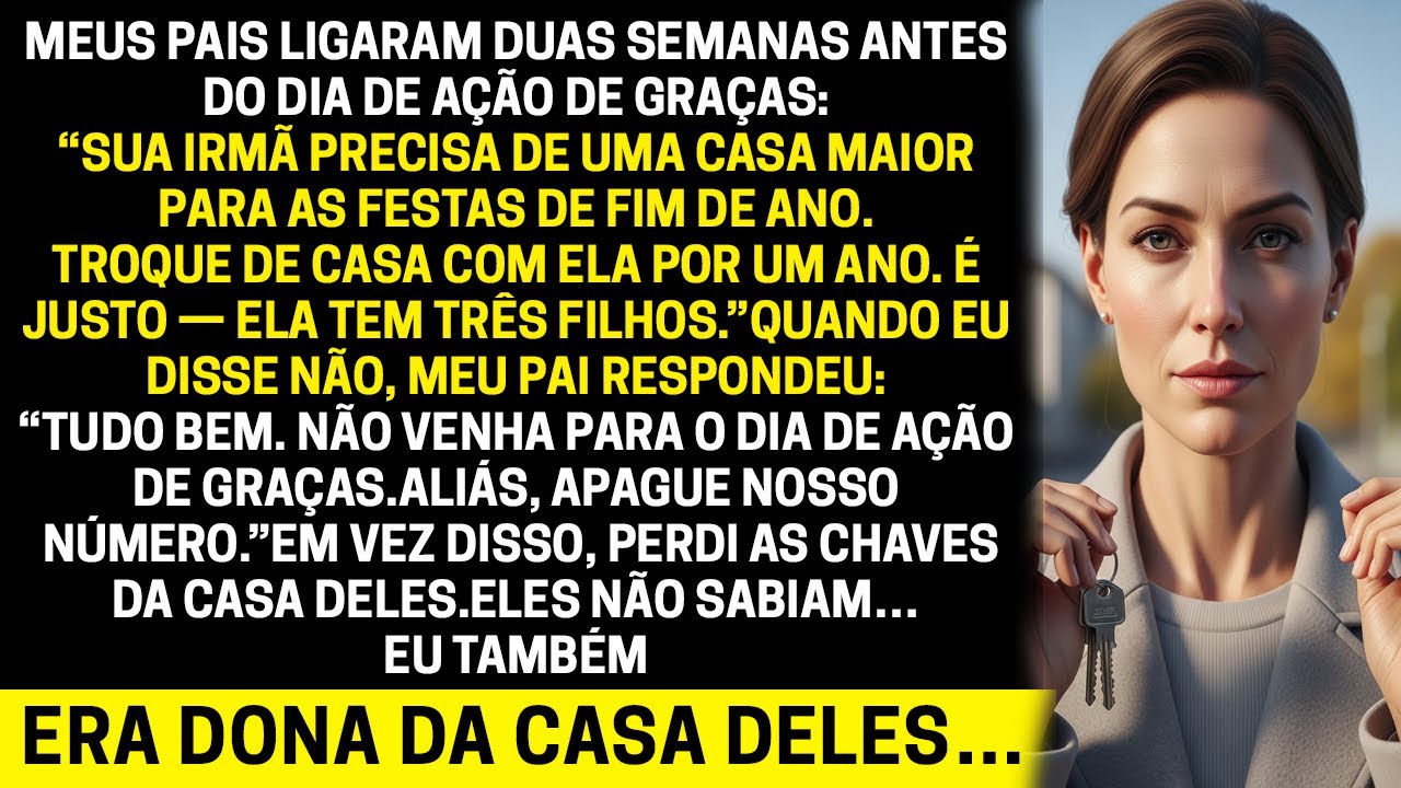 Meu pai me expulsou do jantar de Ação de Graças — ele não sabia que eu pagava a hipoteca