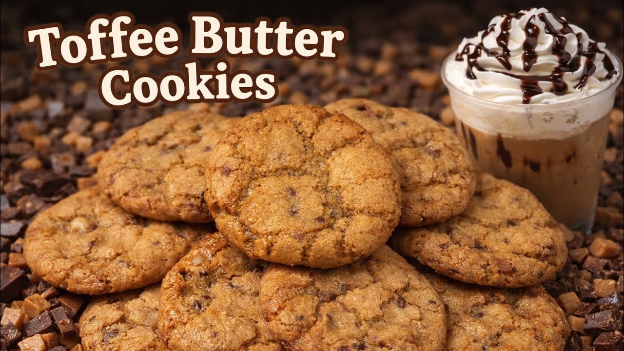 I made Butter Toffee Cookies 😮🍪✨