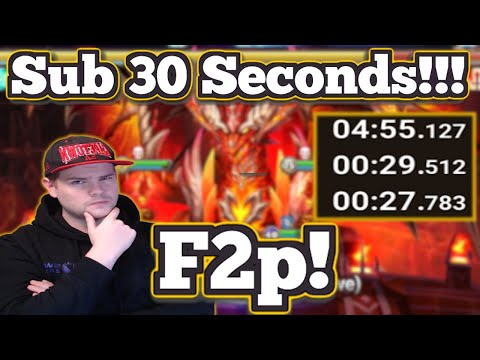 Fastest Dragons Abyss Hard! Sub 30sec AVG 99 Consistent! - Summoners War