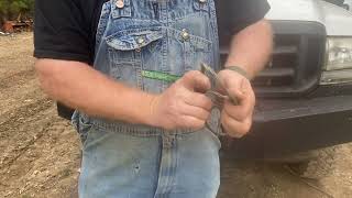 How to tie an eye splice in winch cable. The Molly Hogan