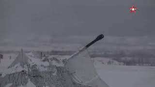 Thunder Of Artillery Volleys: Shots Of Live Firing At An Exercise