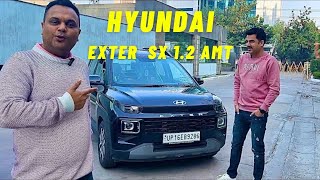 Hyundai Exter 2023 SX(O) AMT Detail Review, Infotainment System, Leg Room & Boot Space