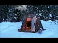 Winter Camping In Idaho Using The BEST Hot Tent