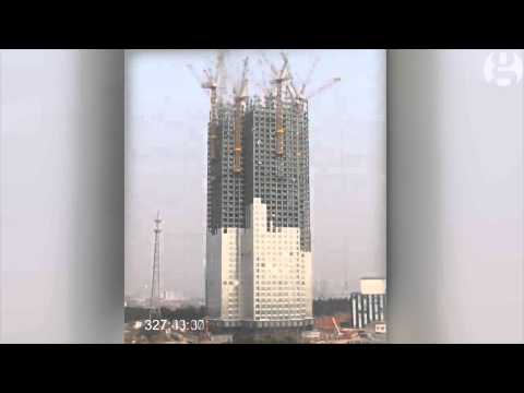 Chinese build 57-storey skyscraper in 19 days – timelapse