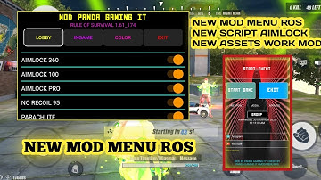 NEW UPDATE MOD MENU ROS|ASSETS NIGHT SKY CHARACTER PINK SCRIPT AIMLOCK VERSION 1.61.174