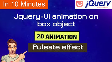 coding jquery UI animation pulsate effect on box object | jquery pulsate-effect |animate |jqueryUI