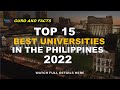 Top 15 best universities in the philippines 2022