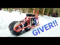 Mini Snow Bike Track Kit Demonstration