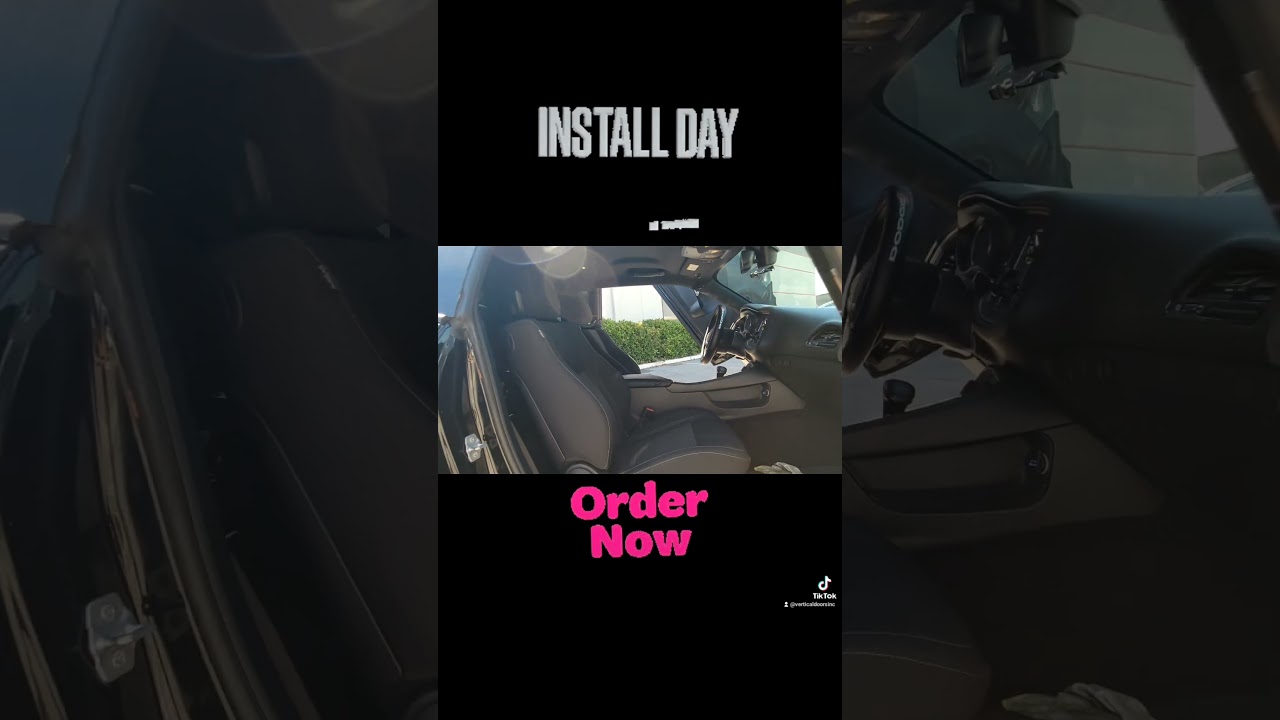 @rool_castilloo Dodge Challenger featuring Vertical Doors Inc. door conversion kit AKA "Lambo Doors"