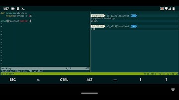Python workflow with tmux and vim in Termux