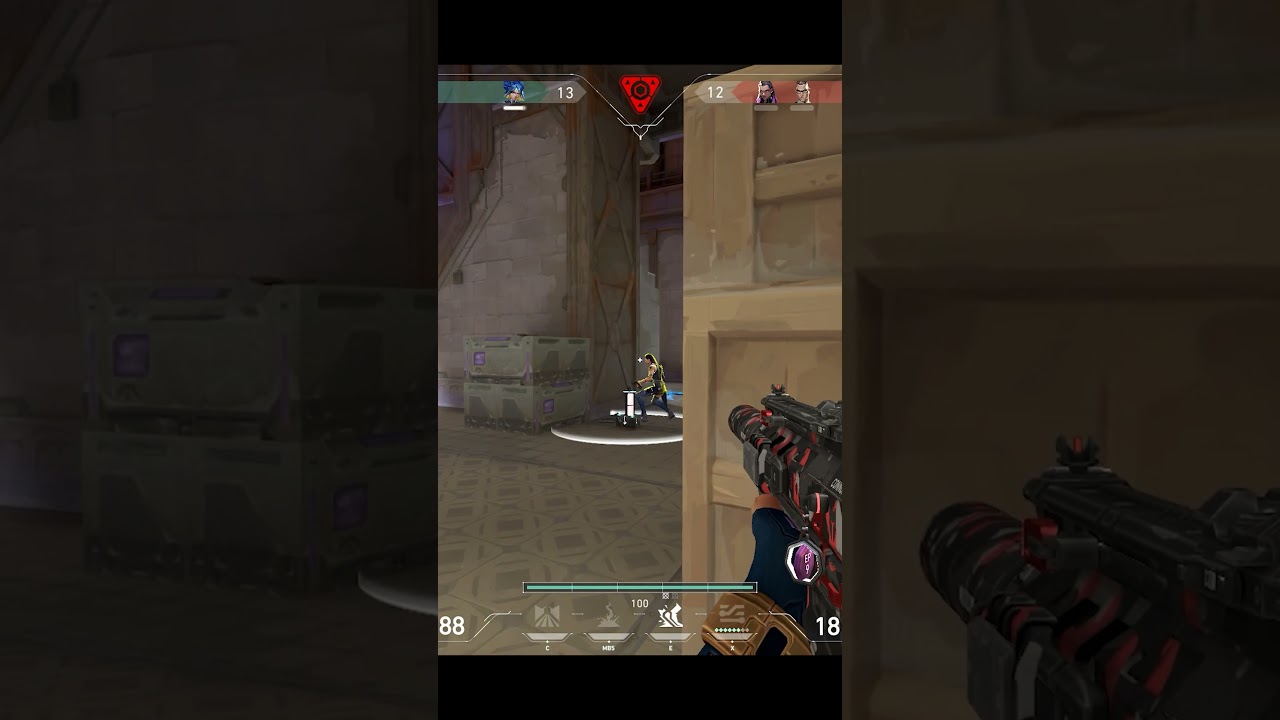 insane 1v3 clutch on new map corrode | valorant clutch moment 