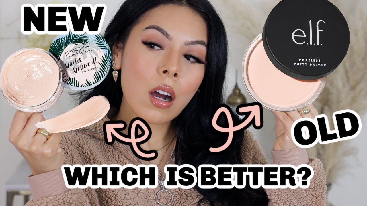 NEW 🔥PHYSICIANS FORMULA BUTTER PUTTY PRIMER 12 VS ELF PORELESS PUTTY