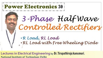 PE30 3 Phase  Half Wave Controlled Rectifiers  (R Load, RL Load, RL Load with FWD)