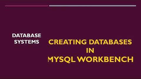 How to create Databases in MySQL workbench by Shahzad Ali