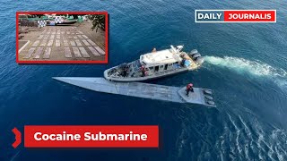 Colombian navy seizes mystery submarine with more than ton of cocaine, 2 Dead bodies on board