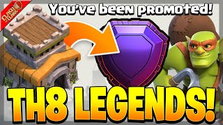 I Pushed my TH8 to Legends League with Sneaky Goblins! - Clash of Clans