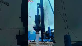 Massive Pile Foundation Construction! Heavy Equipment in Action #Shorts #Construction #Engineering