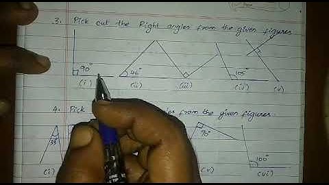 Exercise 4.2/ 3. Pick out the right angle from the given figures