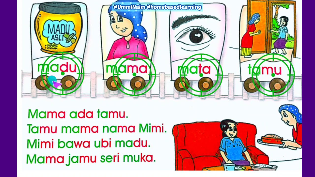 Baca Cepat 5&6 Tahun - Perkataan | Ayat Mudah Huruf Mm #bacalahsayangku #membaca #bahasamelayu #kvkv