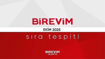 Birevim Ekim 2025 Sıra Tespiti Canlı Yayını