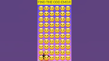 ❣️Emoji Discover:Find The Odd Emoji #shorts #shortsfeed #youtubeshorts #emojichallenge #emojigame